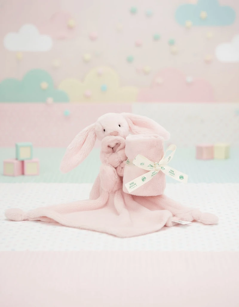 Sucette rose Jellycat Bashful Bunny
