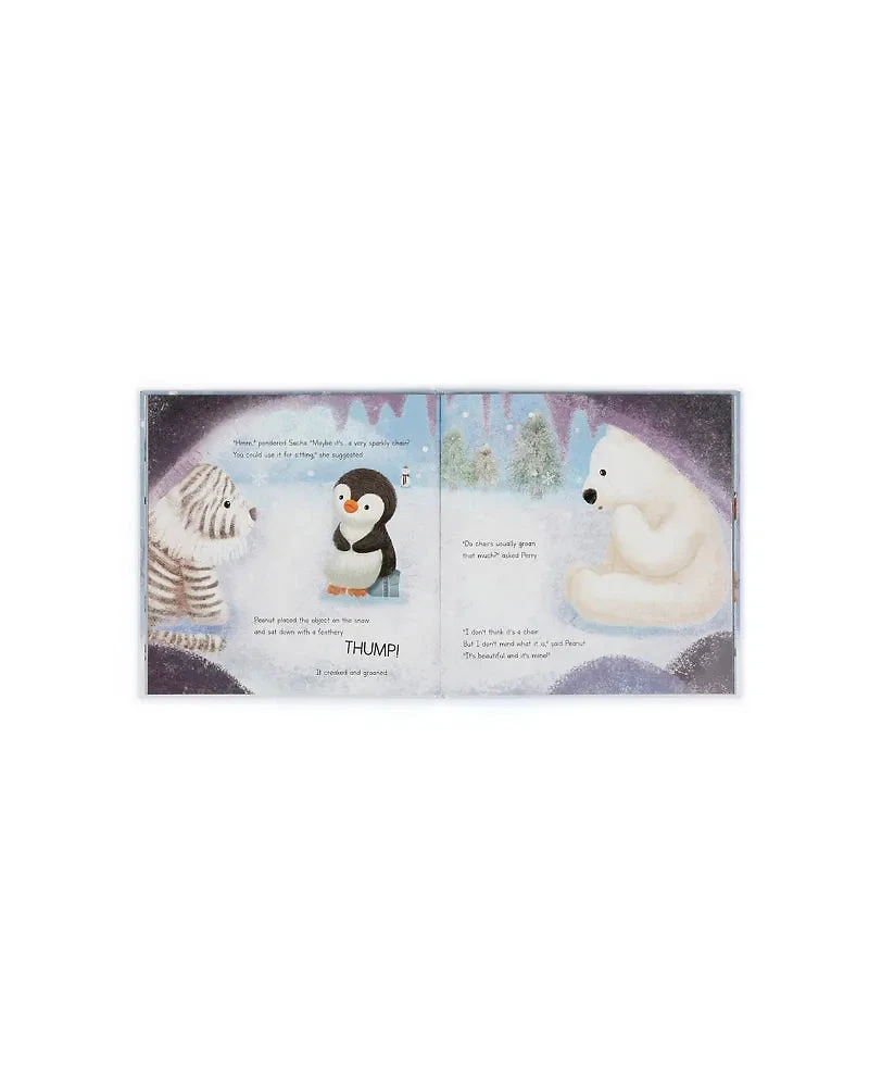Jellycat Peanut Penguin’s Perfect Present Book