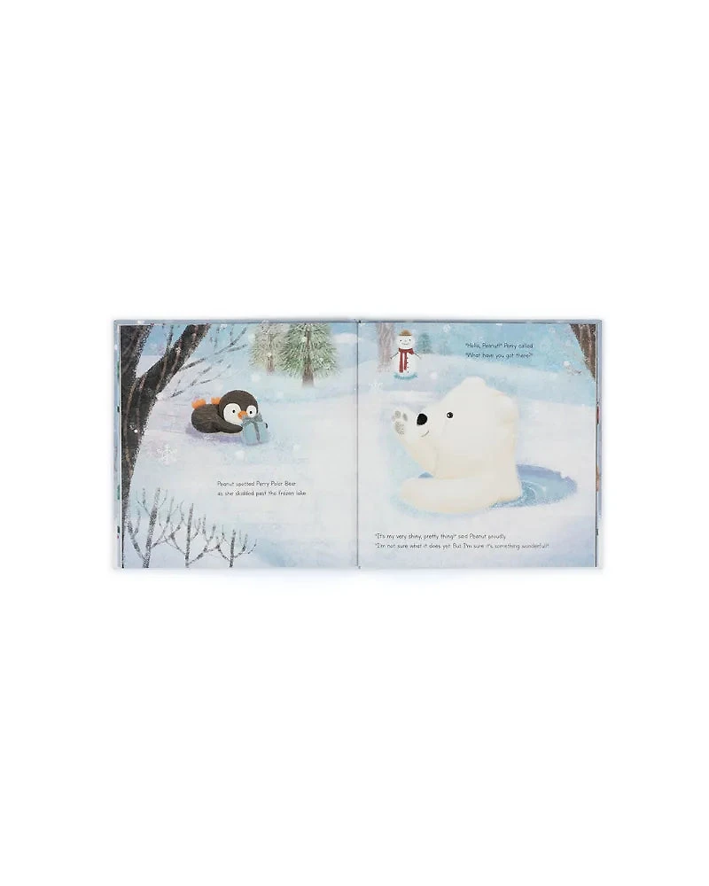 Jellycat Peanut Penguin’s Perfect Present Book