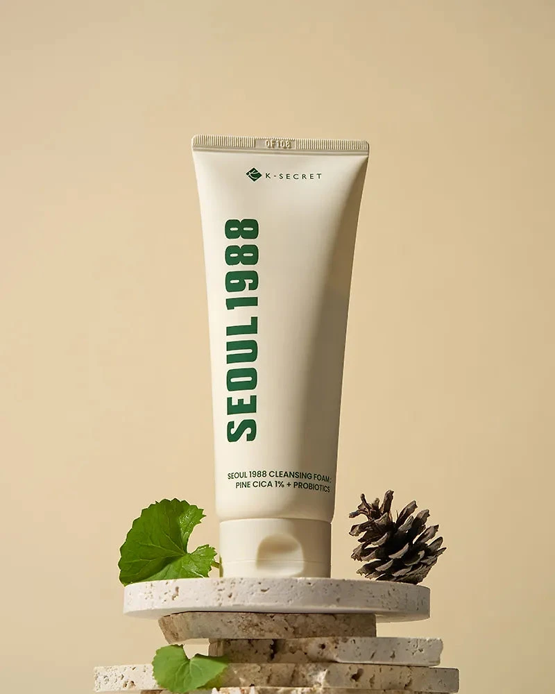 K-SECRET SEOUL 1988 Cleansing Foam: Pine Cica 1% + Probiotics