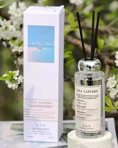 Lela Ladybro Blue Mediterranean Reed Diffuser