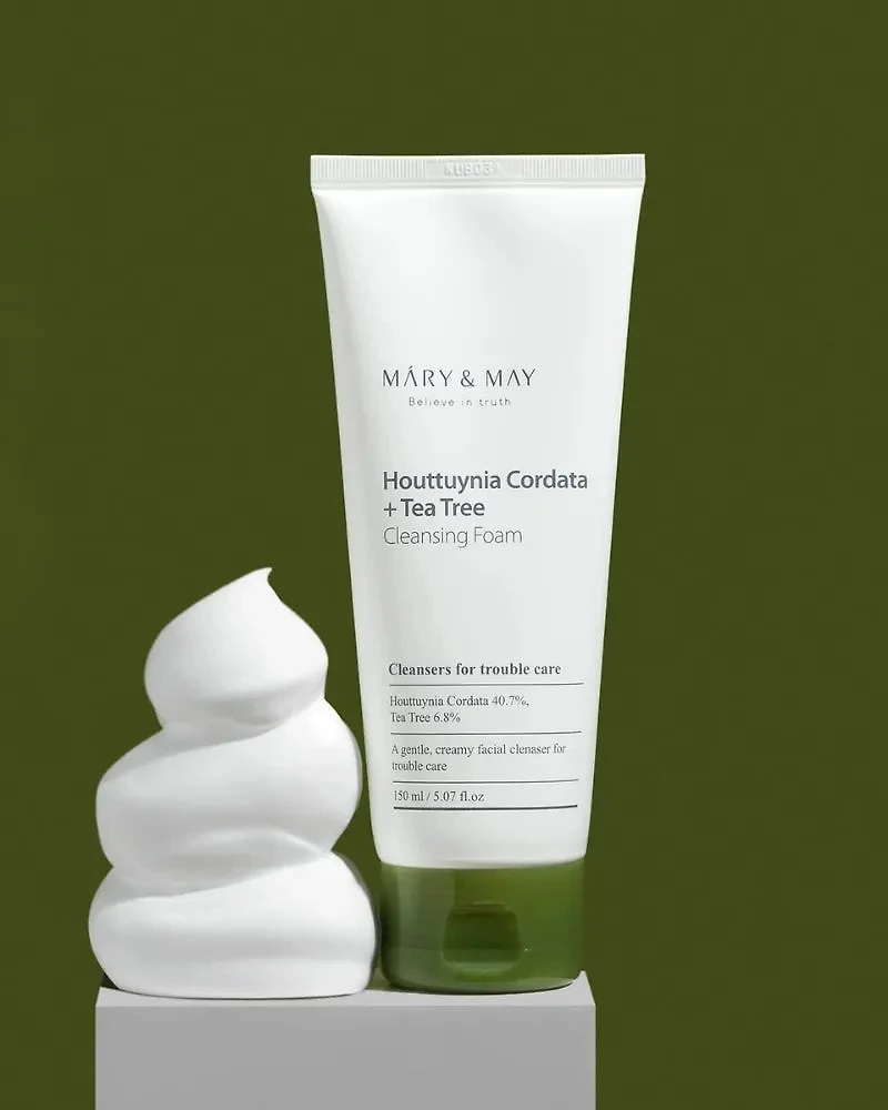 Mary&May Houttuynia Cordata + Tea Tree Cleansing Foam