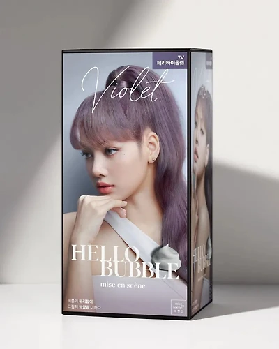 场景布置 Hello Bubble x Blackpink 泡沫染发剂