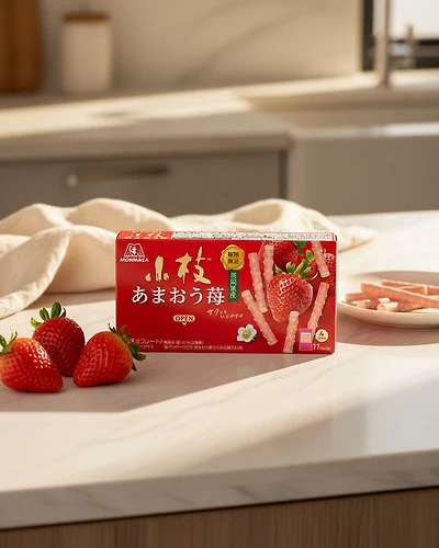 Morinaga Koeda Amaou Strawberry Chocolate
