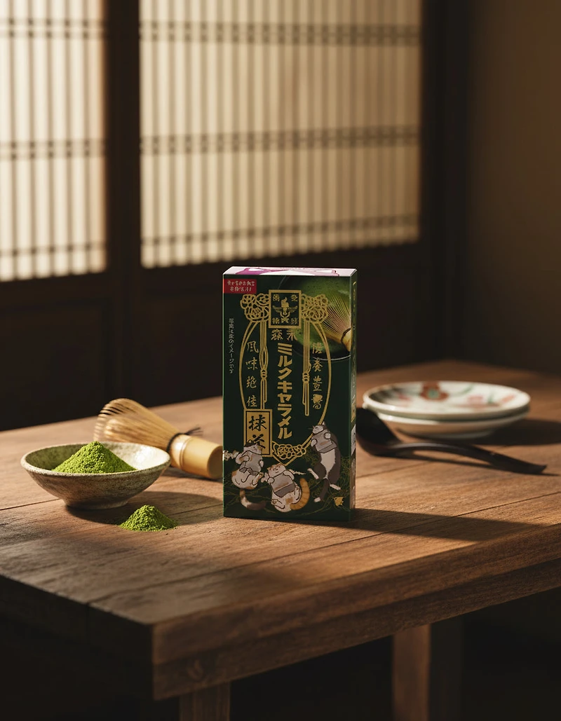 Caramel au lait matcha Morinaga