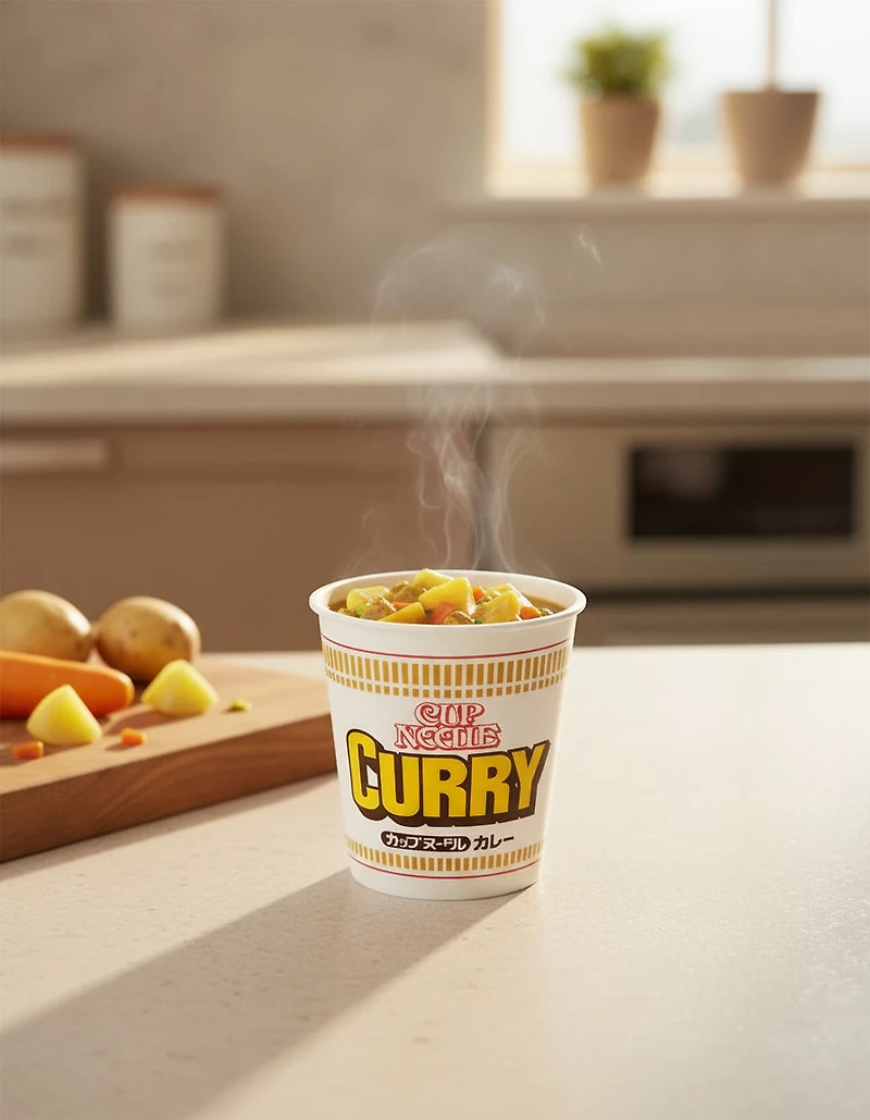 Nouilles au curry Nissin Cup