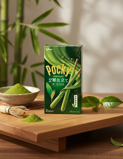 Pocky Two-Layered Matcha