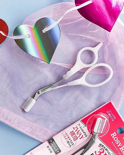 Rosy Rosa 3D Eyebrow Scissors with Comb