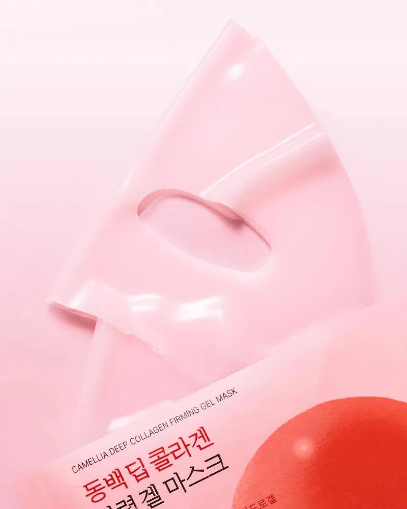 Masque gel raffermissant au collagène profond Camellia de Round Lab