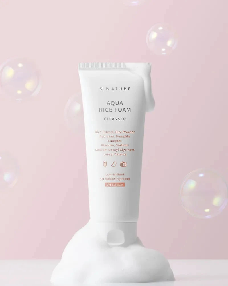 S.NATURE Aqua Rice Foam Cleanser