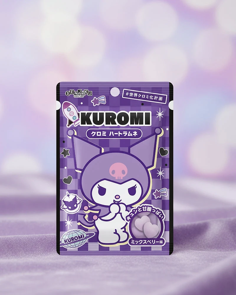 Senjaku Kuromi Heart Ramune Candy