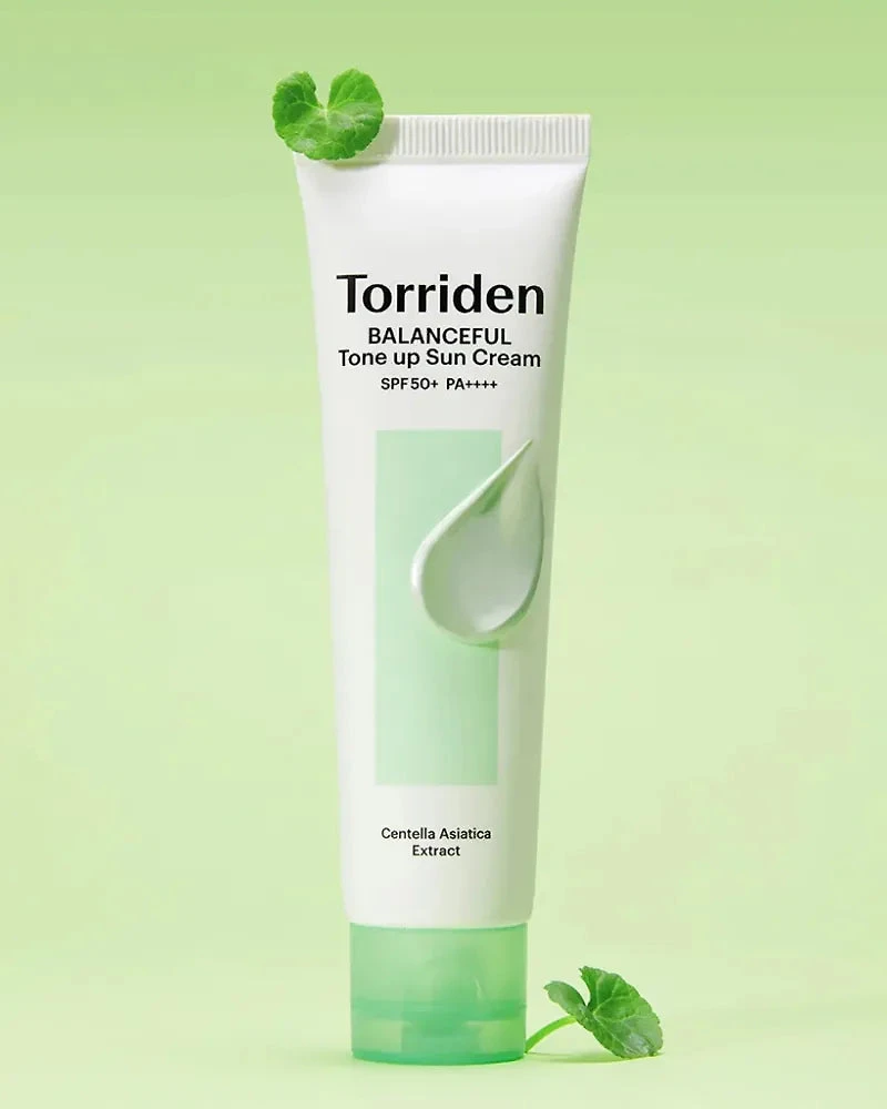 Crème solaire tonifiante Torriden Balanceful Cica SPF50+ PA++++