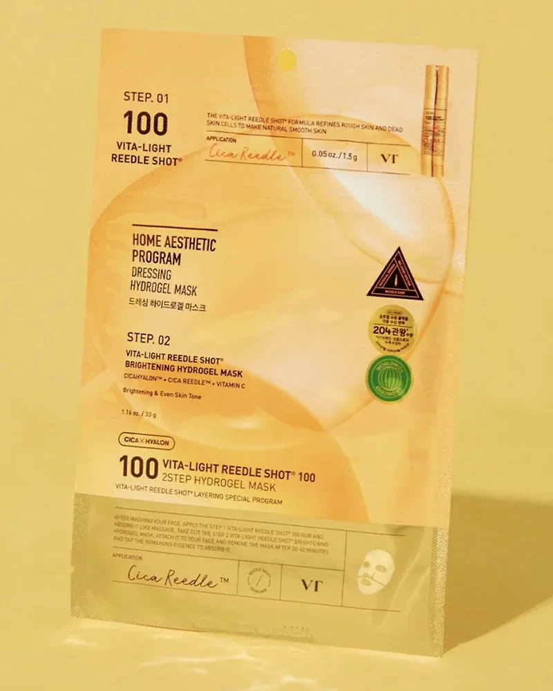 VT Vita-light Reedle Shot 100 2Step Hydrogel Mask