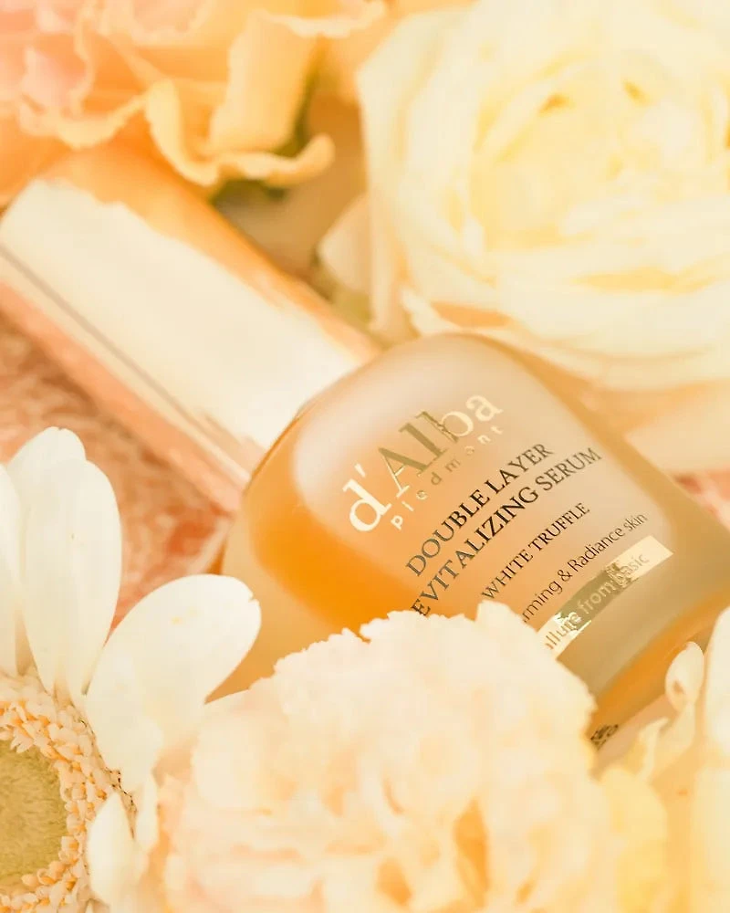 Sérum revitalisant double couche à la truffe blanche d'Alba