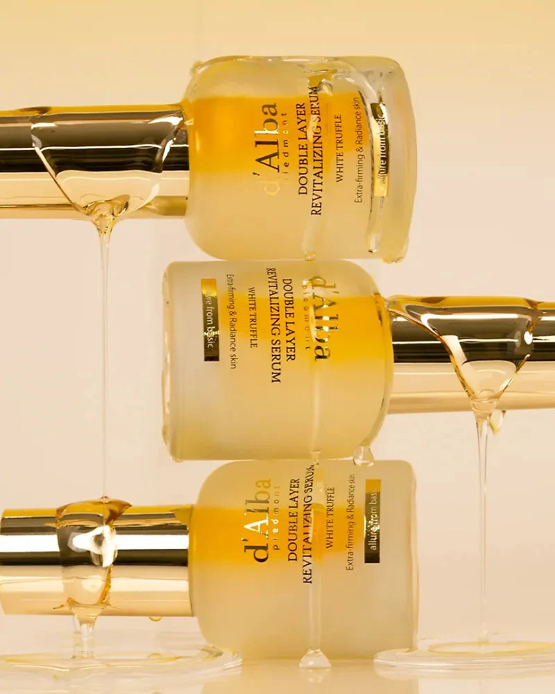 Sérum revitalisant double couche à la truffe blanche d'Alba