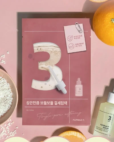 numbuzin No.3 Tingle Pore-Softening Sheet Mask