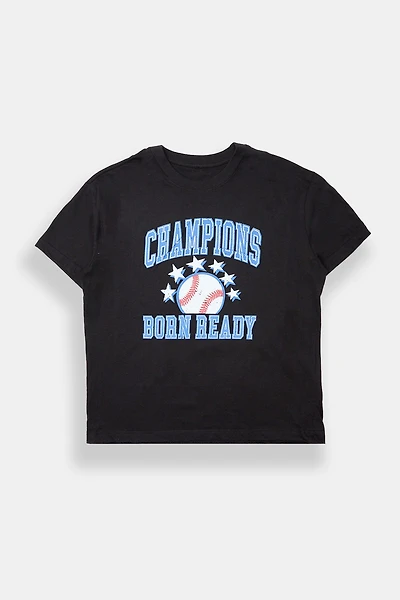 Born Ready Champions Graphic Boyfriend Tee