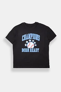 Born Ready Champions Graphic Boyfriend Tee