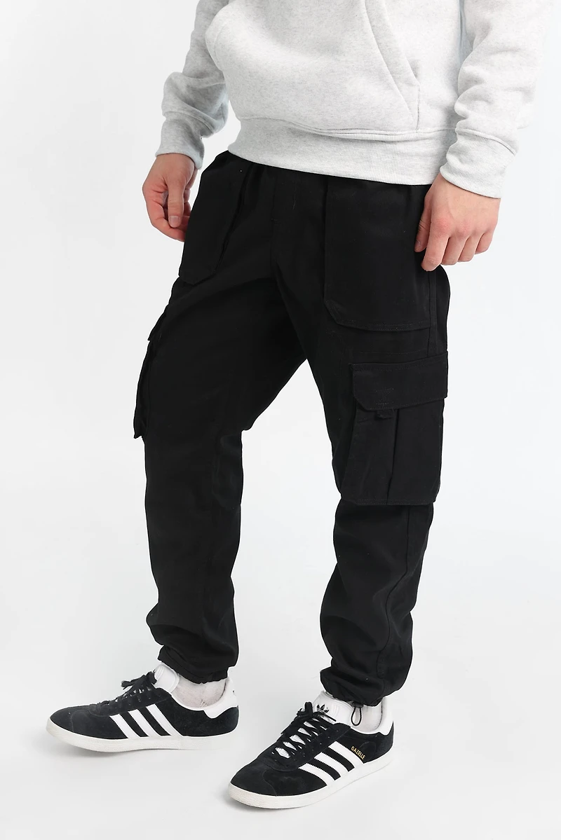 Relaxed Cargo Twill Jogger