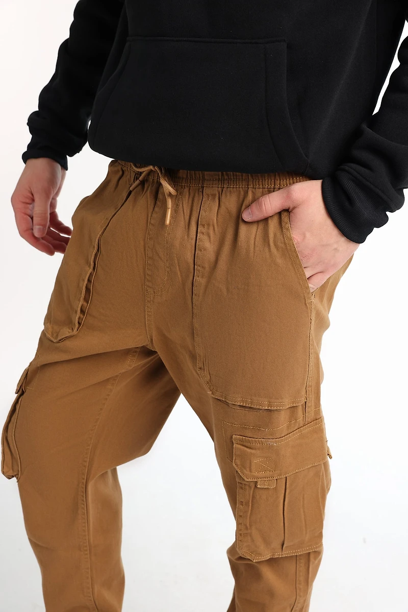 Relaxed Cargo Twill Jogger