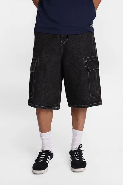 Baggy Cargo Denim Shorts