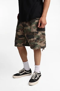 Multi-Pocket Loose Twill Shorts