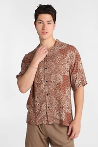 Chemise boutonnée à imprimé bandana