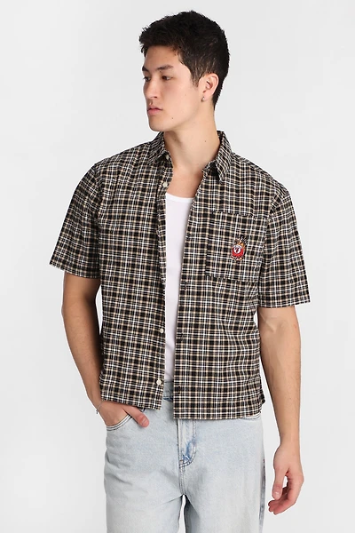 Chemise à carreaux brodé boule de billiard 7