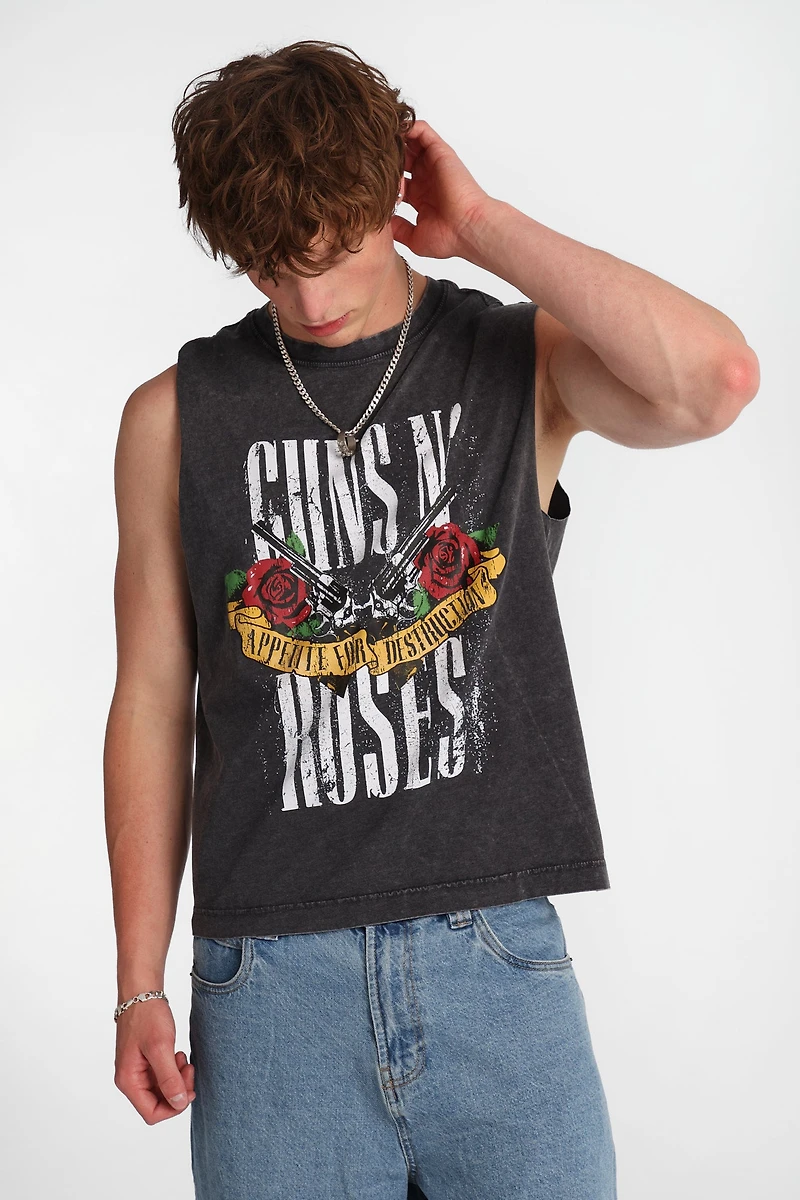 Guns N' Roses Appetite For Destruction Graphic Oversized Tank Top