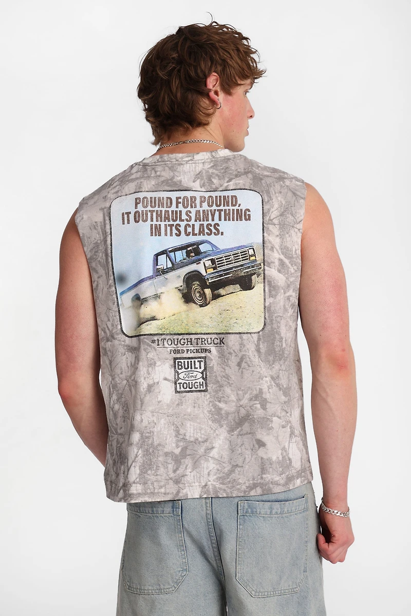 Ford Built Tough Graphic Oversized Tank Top