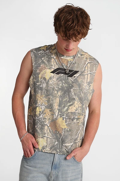 F1 Logo Graphic Oversized Tank Top