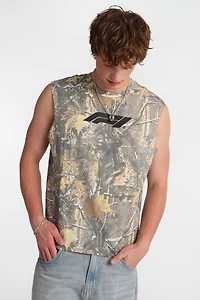 F1 Logo Graphic Oversized Tank Top