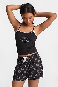 Ensemble camisole et short pyjama imprimé cerises Hello Kitty