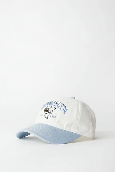 Peanuts Snoopy Brooklyn Embroidered Baseball Cap