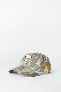 Peanuts Snoopy Camouflage Embroidered Baseball Cap
