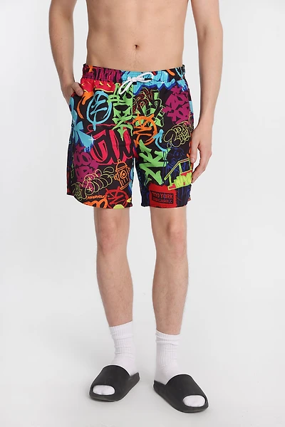 Zoo York Graffiti Swim Shorts 7"