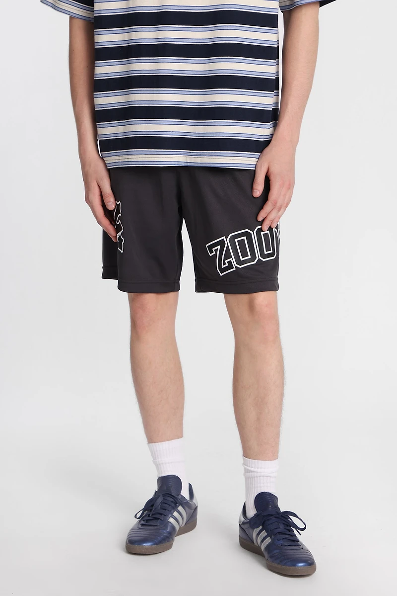 Short en maille imprimé logo Zoo York