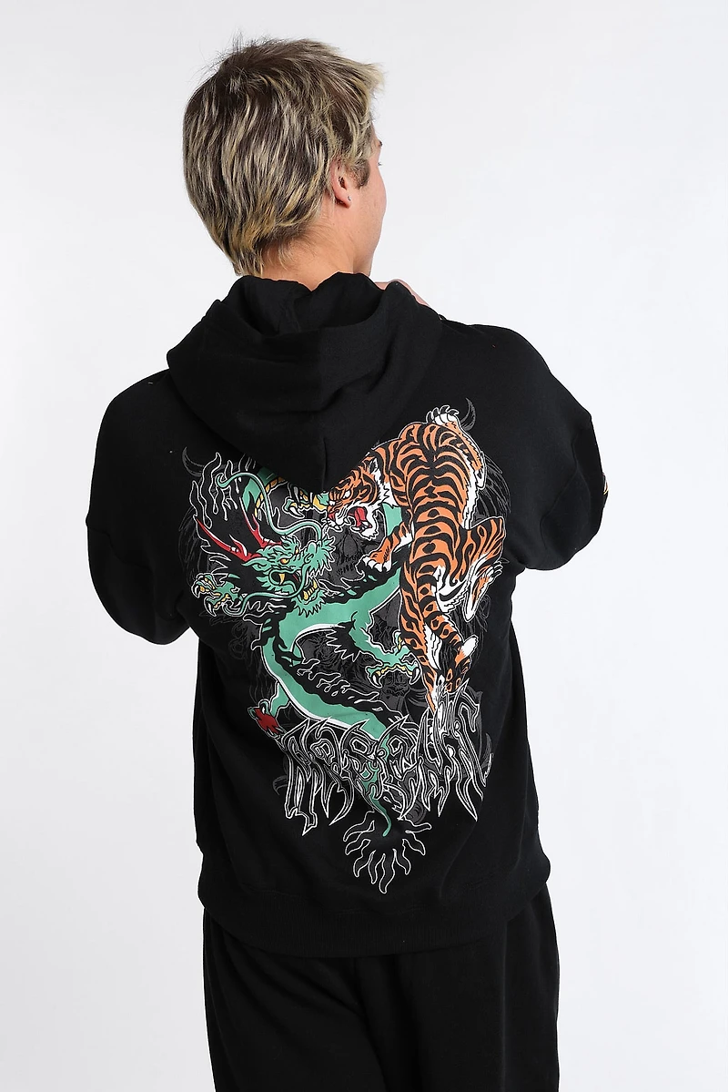 Arsenic Dragon & Tiger Graphic Hoodie