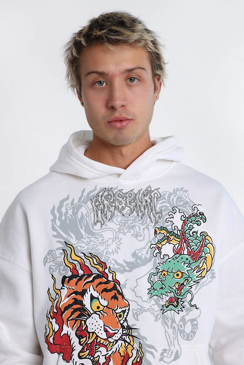 Arsenic Dragon & Tiger Graphic Hoodie