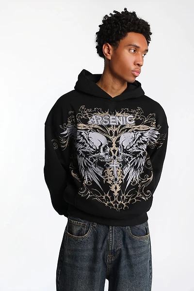 Arsenic Winged Skulls Graphic Hoodie