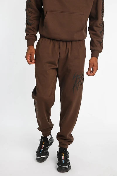 Jogger en molleton imprimé gothique Arsenic