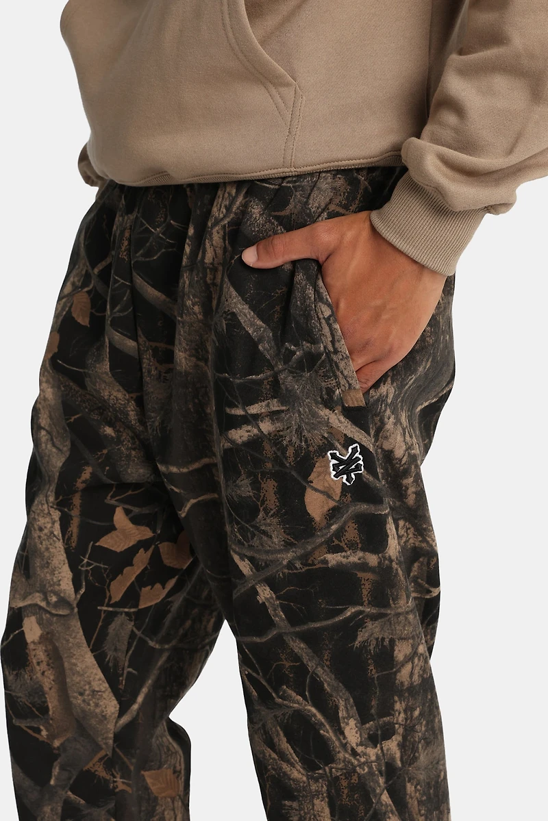 Jogger en molleton motif camouflage arbre Zoo York