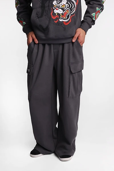 Pantalon de survêtement cargo super ample à jambe droite Zoo York