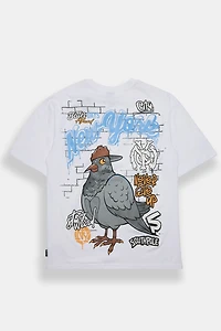 T-shirt imprimé NYC pigeon Southpole
