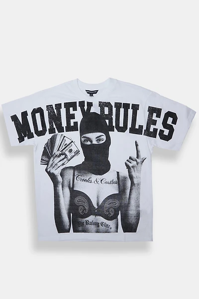 T-shirt imprimé Crooks & Castles Money Rules homme