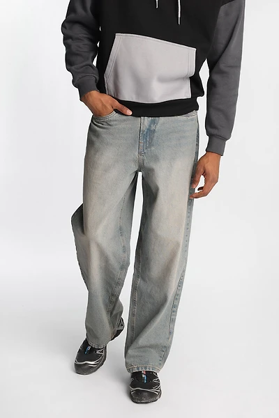 Jean ample délavé moyen