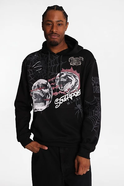 Southpole Spider Web Graphic Hoodie