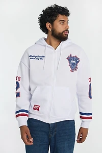 Mens Crooks & Castles Hockey Zip-Up Hoodie