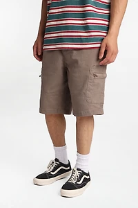 Short cargo en sergé à poches zippées Zoo York 11 po