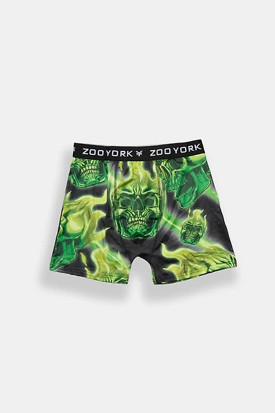 Zoo York Green Skulls Boxer Brief